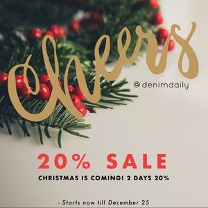 20% off our closet until Christmas Day!